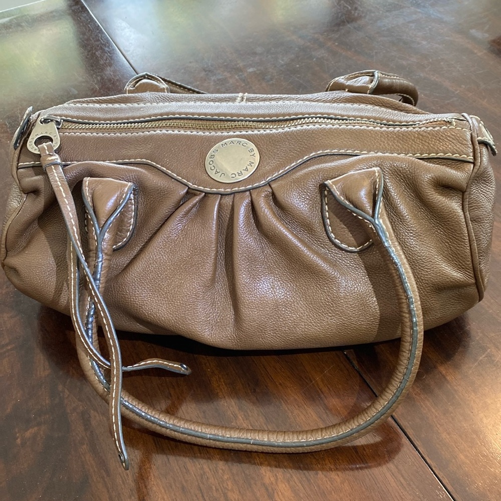 Marc Jacob leather handbag brown color